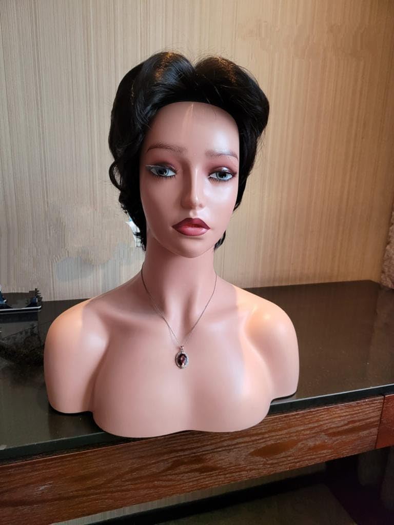 Short Pixie Cut Free Style Wigs for Women, Synthetic Hair Wigs, Brazilian Short Bob Wig Brown Color (Brown)