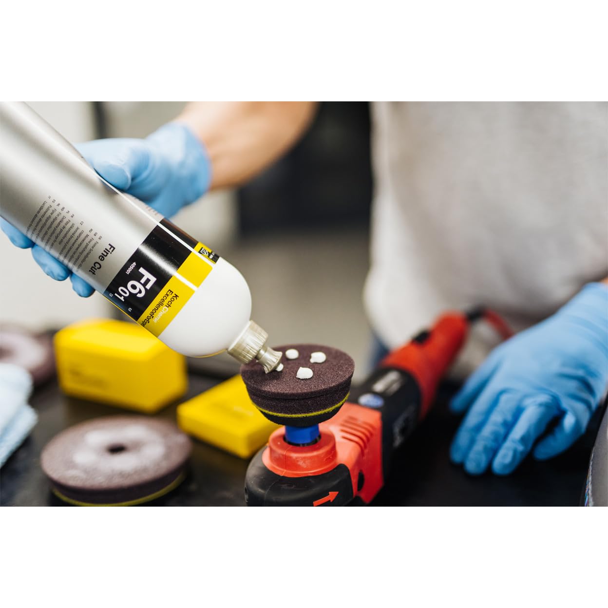wortek - Koch Chemie zestaw do polerowania 250 ml: Heavy Cut H9.02, Fine Cut F6.01, Micro Cut M3.02, w zestawie ściereczki do polerowania z mikrofibry