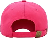 Vista 44 de KBETHOS® Gorra de béisbol de algodón ajustable de algodón con corona baja clásica Pigmento rojo teñido