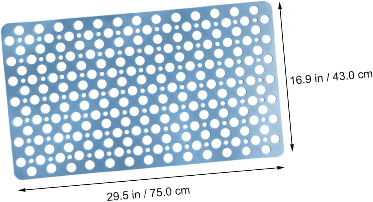 SOLUSTRE Non- Bathmat Strong Cups TPE Material Water-Resistant Bathroom Floor Mat for Home Use for Bathtubs Showers and Pools