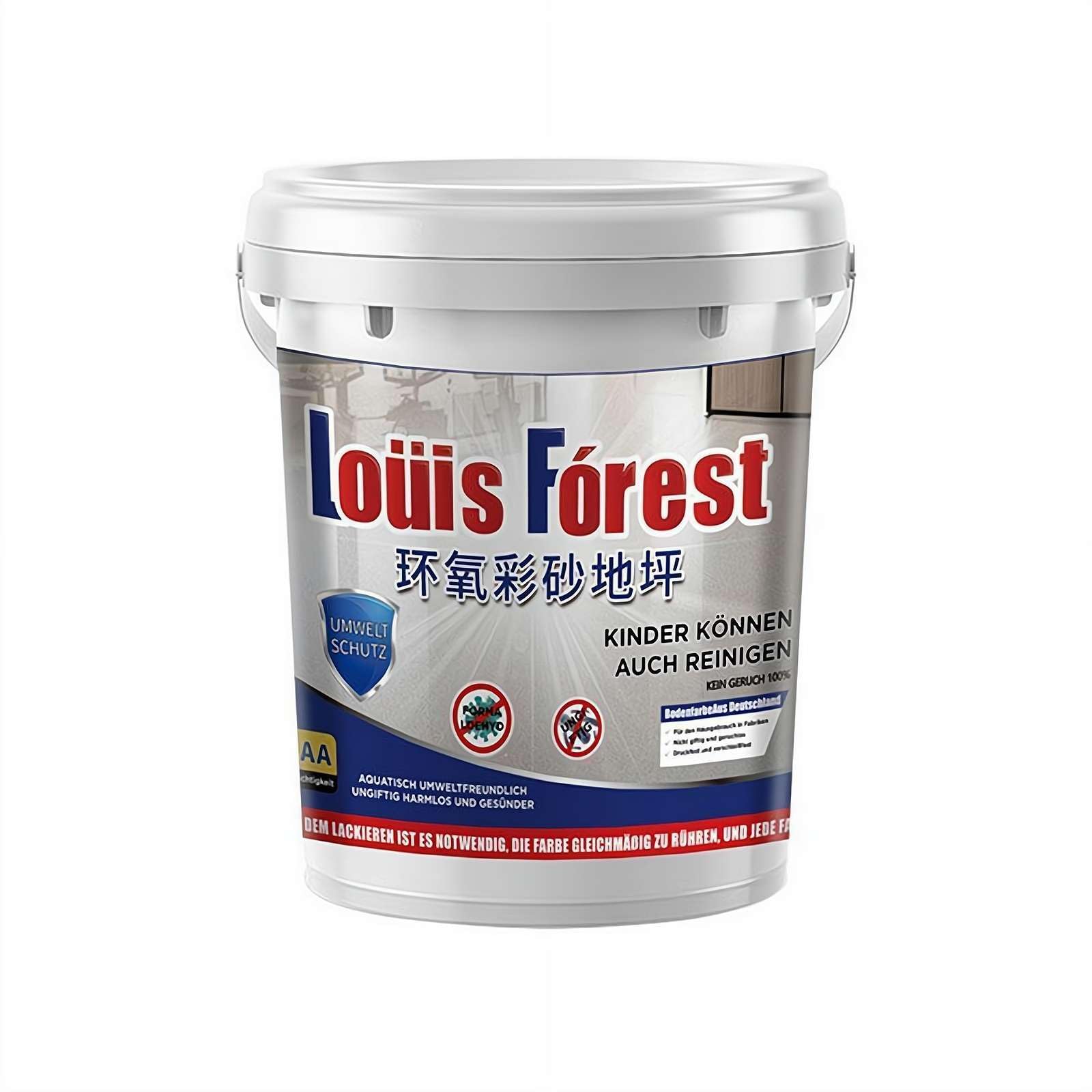 Epoxy Floor Paint, High-Gloss Marble Effect Epoxy Floor Coating Kit, Waterproof, Self-Leveling Colored Sand Paint for Concrete, Basements, Garages – Quick-Drying, Stain-Resistant (Colorful)