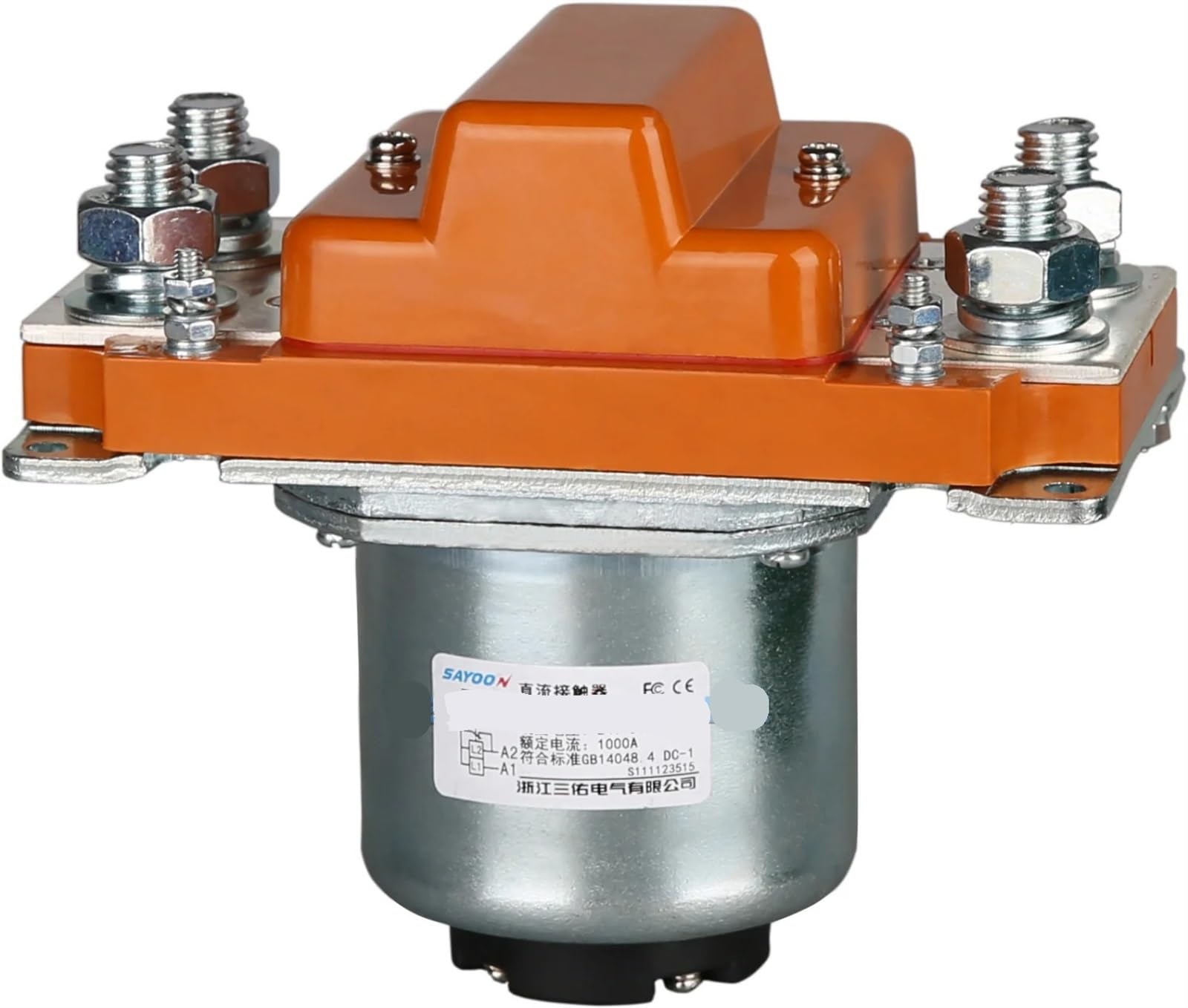 Contacteur CC double bobine SZJ1500A pour sécuriser les coupures électriques 1500A