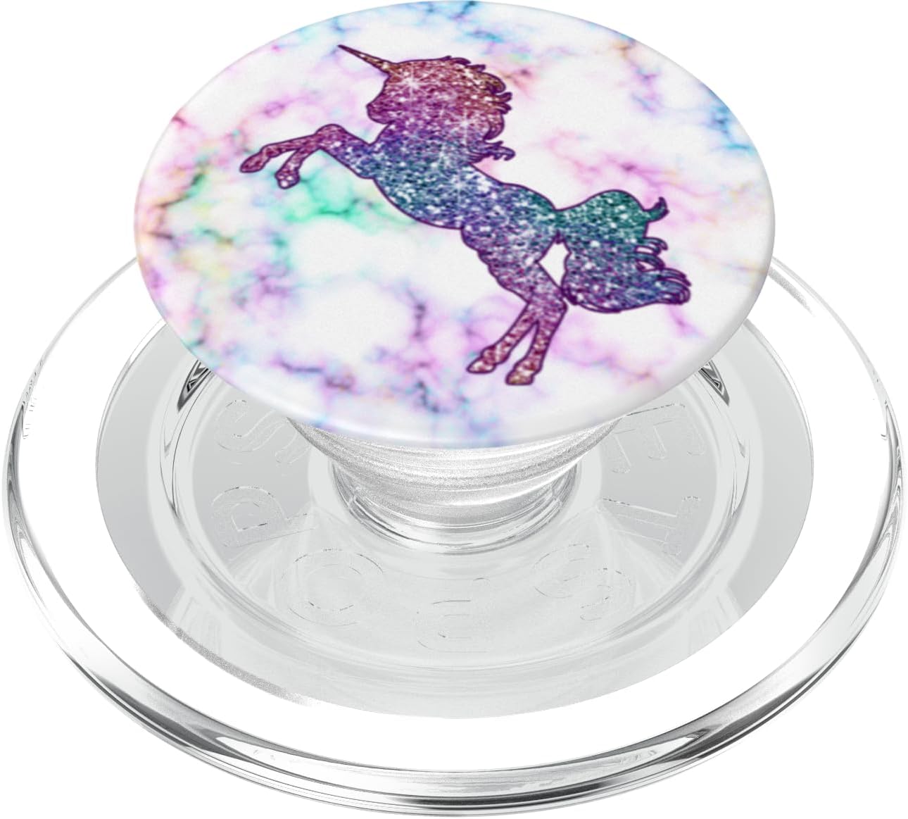 Rainbow Unicorn PopSockets PopWallet for MagSafe