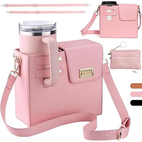 Crossbody Cup Holder Bag for 40oz Stanley Cups
