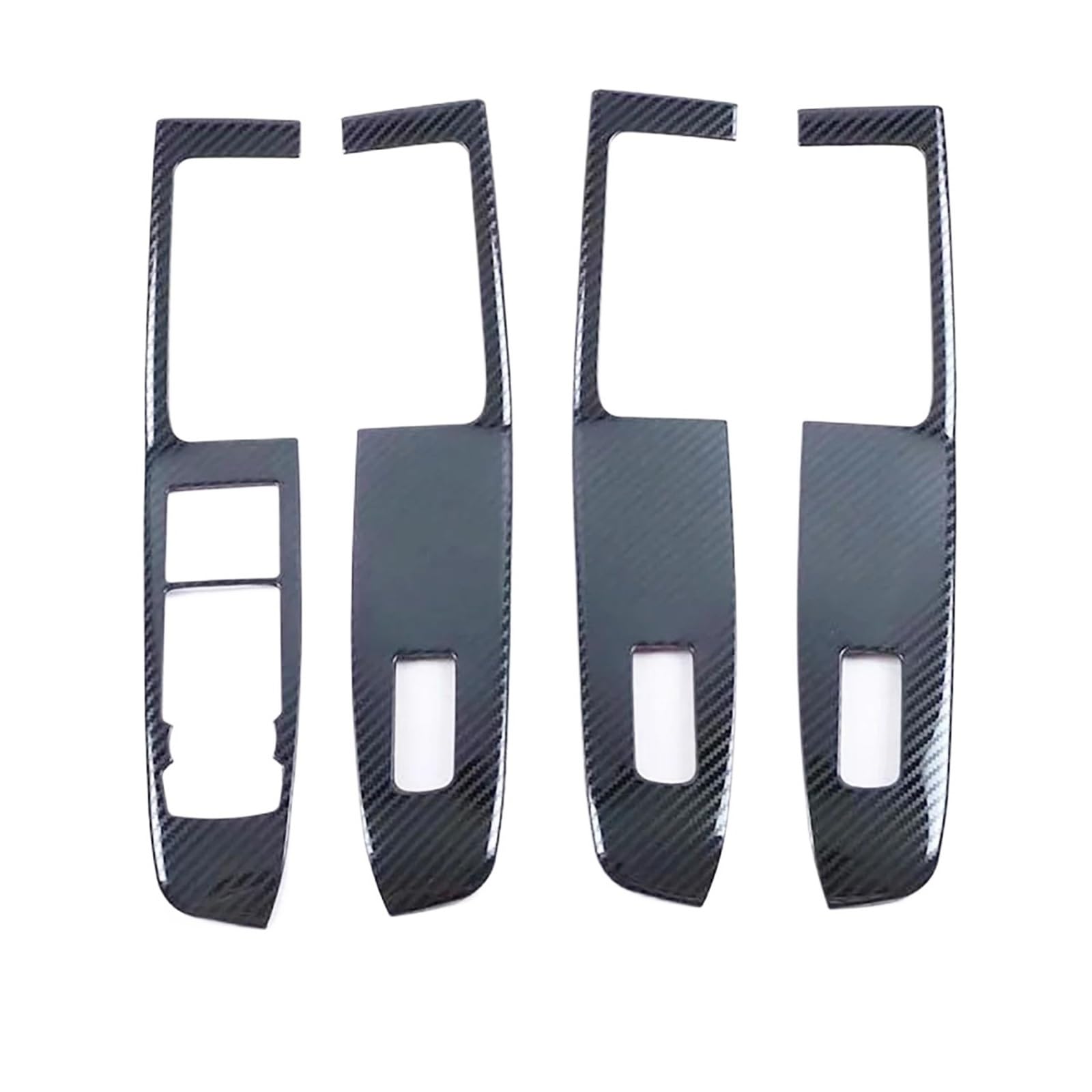 Car Door Armrest Window Lift Switch Button Panel Cover Trim for Ford for Kuga for Escape 2020 2021 2022 2023 2024 Gear Shift Cover Sticker Trim(Stainless Carbon)