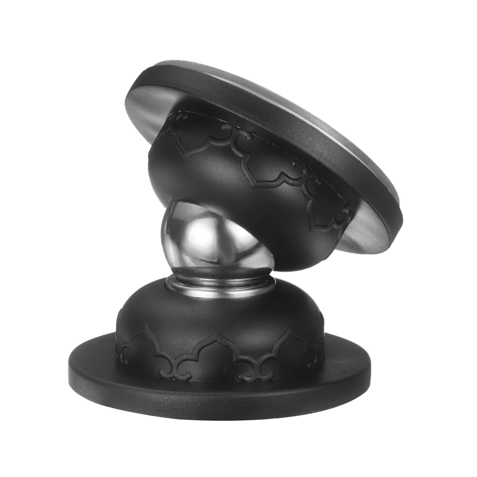 sourcing map 1.9" Magnetic Door Stopper, Soft Silicone Magnetic Doorstops for Wall and Floor Mounting, No Drilling Door Holder with Adhesive for RV Baggage Doors, Home, Office, Black — image 1