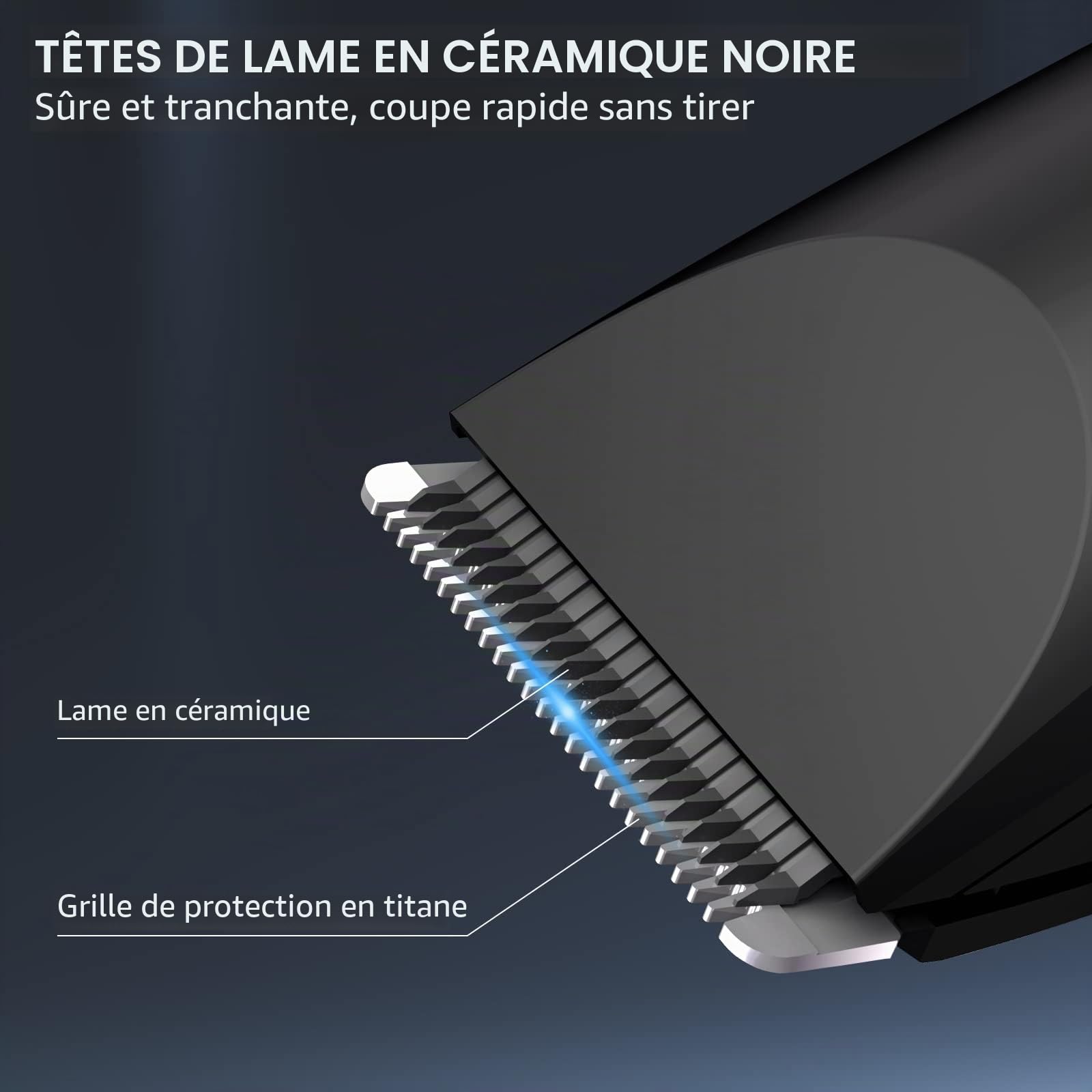 OLOV Tondeuse Électrique Homme, pour Corps, Parties Intimes et Nez, Lame En Céramique Antirouille, USB Rechargeable Imperméable