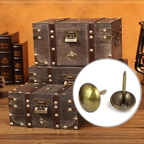 Miniatura 4 de Tachuelas de tapicería, paquete de 100, adornos decorativos de cabeza de clavo, tachuelas para muebles para sofá, silla, cama y otros muebles