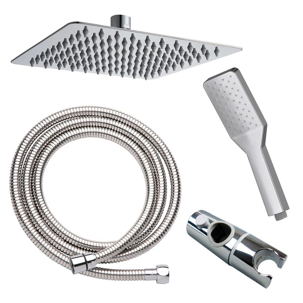 Kibath L465521 - Colonna doccia termostatica Quad rubinetto a canna, cromo lucido