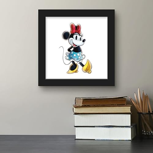 Miniatura 4 de Trends International Gallery Pops Disney 100th Anniversary - Arte de pared de Minnie Mouse, versión enmarcada en negro, 12 x 12 pulgadas