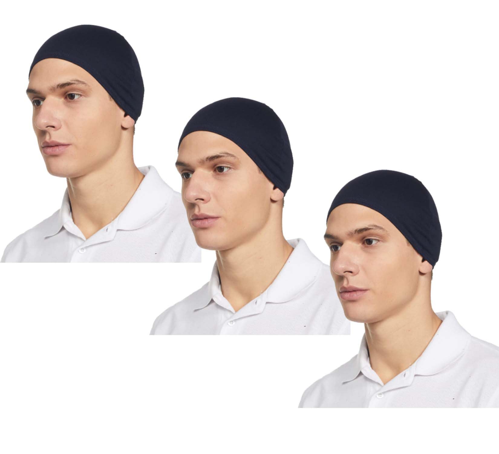 Mens Cotton Helmet Skull Cap Multicolor Combo (Pack of 3)-image-31