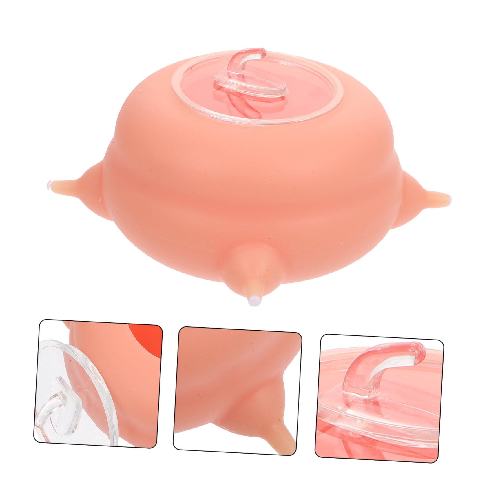 TOYANDONA Alimentador de Leche para Mascotas Pequeñas Herramienta Ligera y Fácil de Almacenar de Silicona Rosa Adecuado para Cachorros y Gatitos Recién Nacidos