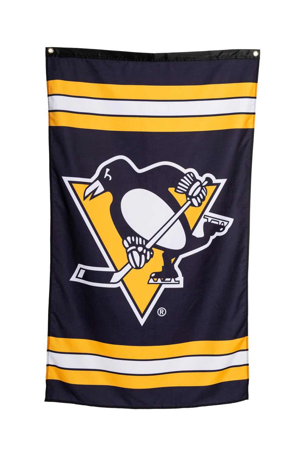 Calhoun NHL Officially Licensed Indoor Team Logo Wall Banner - Pittsburgh Penguins (30" by 50")