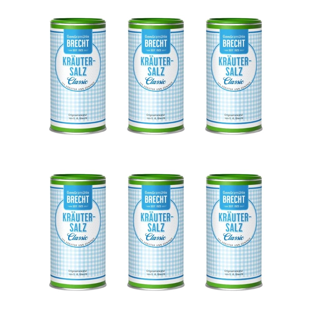 Brecht Gewürzmühle Kräutersalz classic Nachfülldose, bio 6x500g