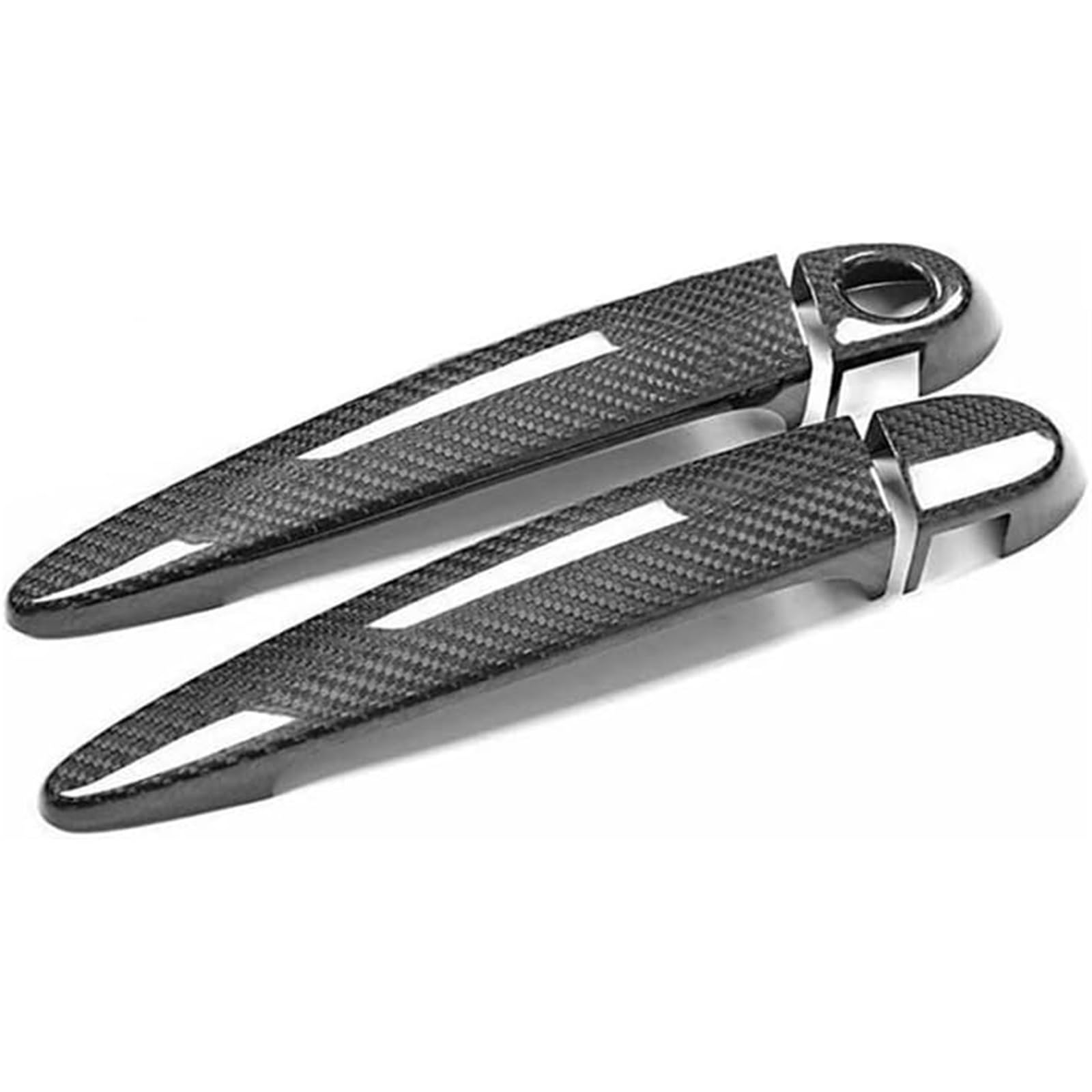 Glymzoi Car Exterior Door Handles Car Left Exterior Door Handle Carbon Fiber Cover Trim E87 F20 F21 F22 F23 E90 E92 F34 GT F32 F33 F36