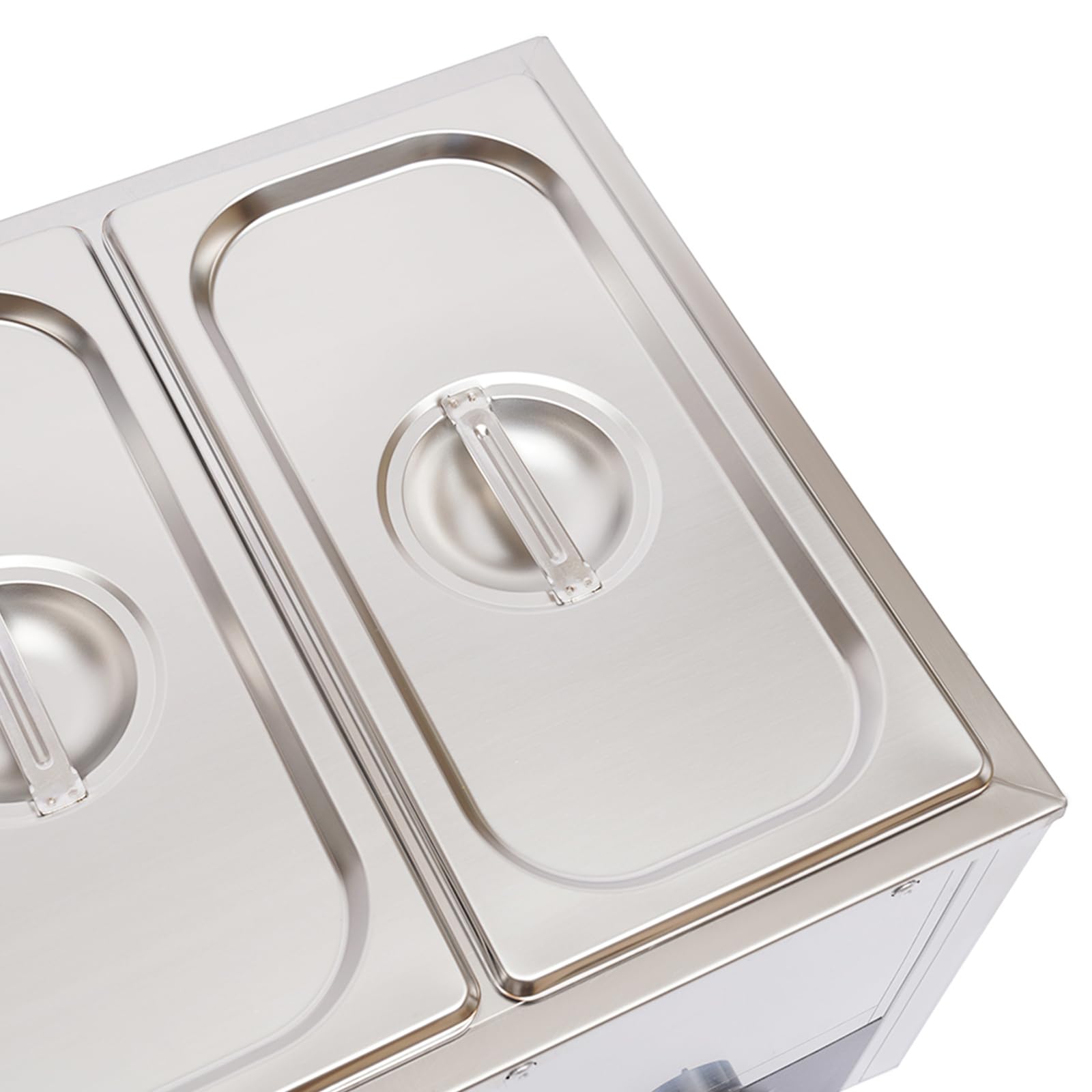 Riscaldatore a buffet in acciaio inox, 850 W, 3 x 7 l, contenitore rimovibile, adatto per ristoranti, mense, spuntini, ristoranti fast food, ecc.