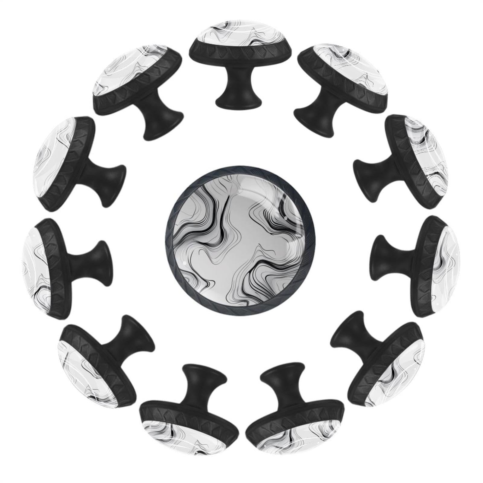 Boutons de tiroir ronds en cristal anti-usure pour rénover une armoire ancienne