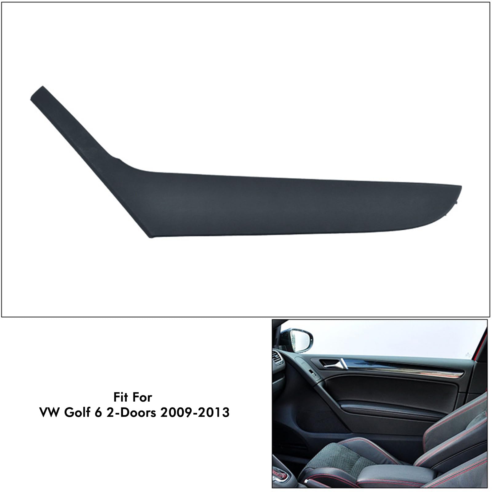 Pannello di rivestimento esterno della maniglia interna della portiera per VW Golf 6 Coupe 2009-2013