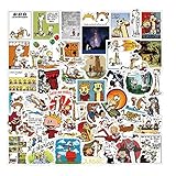 50Pcs Calvin and Hobbes Stickers Pack | Party Supplies Funny Vinyl Waterproof Stickers for Water...