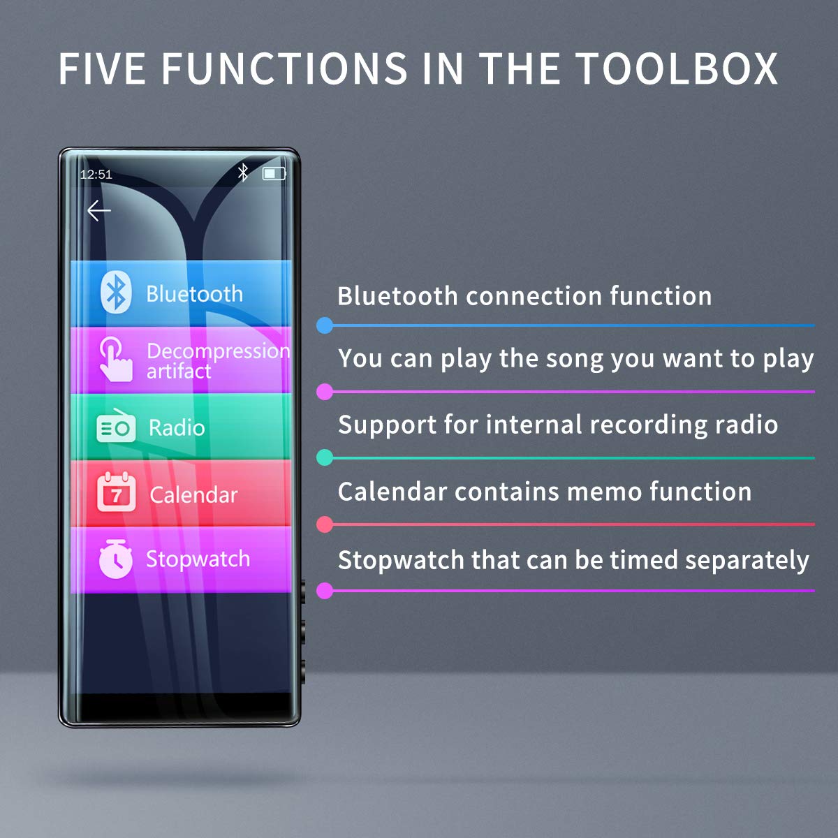 MYMAHDI 64GB MP3 Player