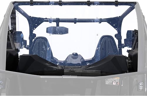 A & UTV PRO Parabrisas trasero para Kawasaki Teryx KRX 1000 2020 2021 2022 2023, ventana trasera completa, resistente a los arañazos