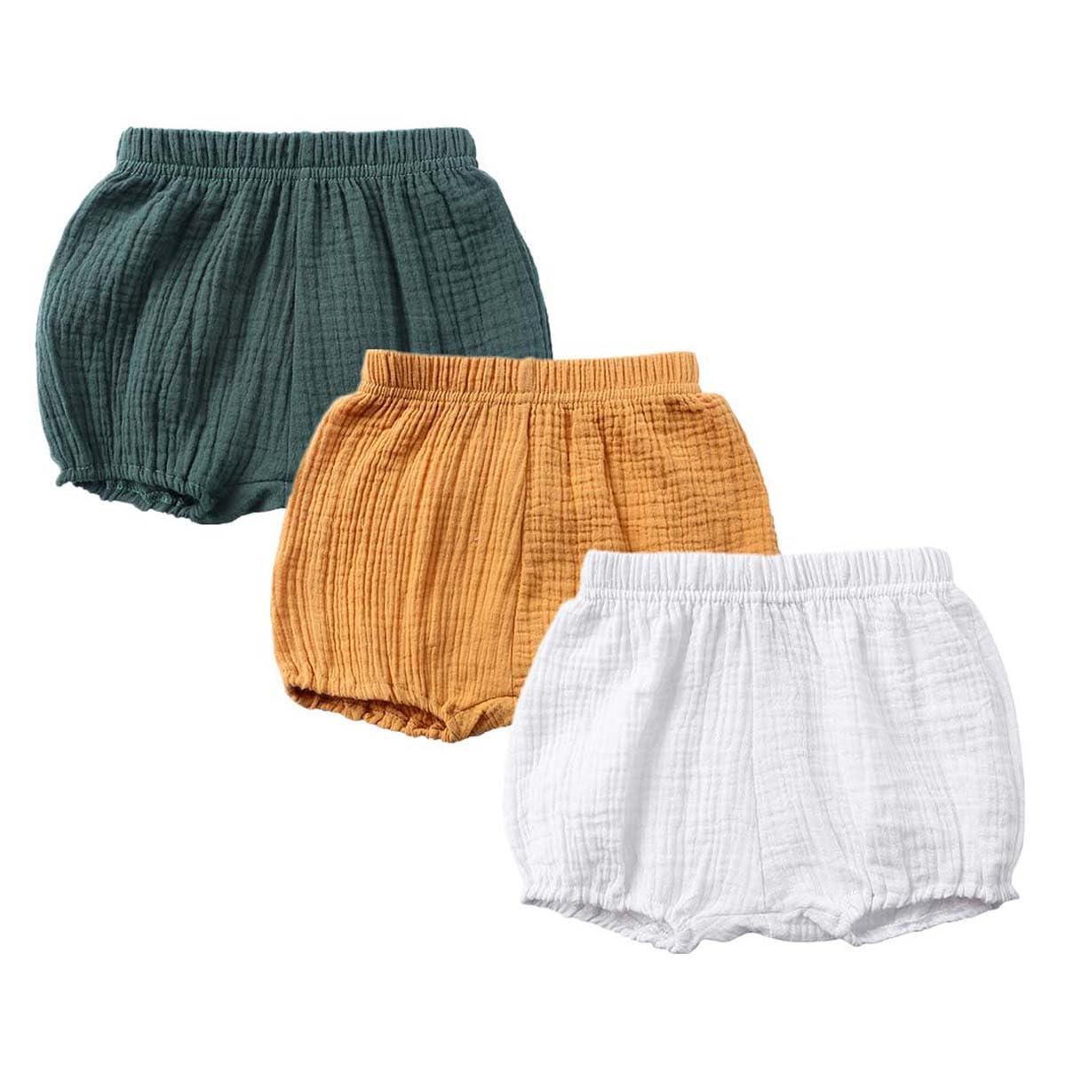 3er Pack Baby Kinder Mädchen Jungen Baumwolle Leinen Unterwäsche Unterhosen Rüsche Hose Bloomer Shorts Baby Höschen Windelabdeckung Windelhöschen Kleinkinder Pumphose 6 Monate-4 Jahre