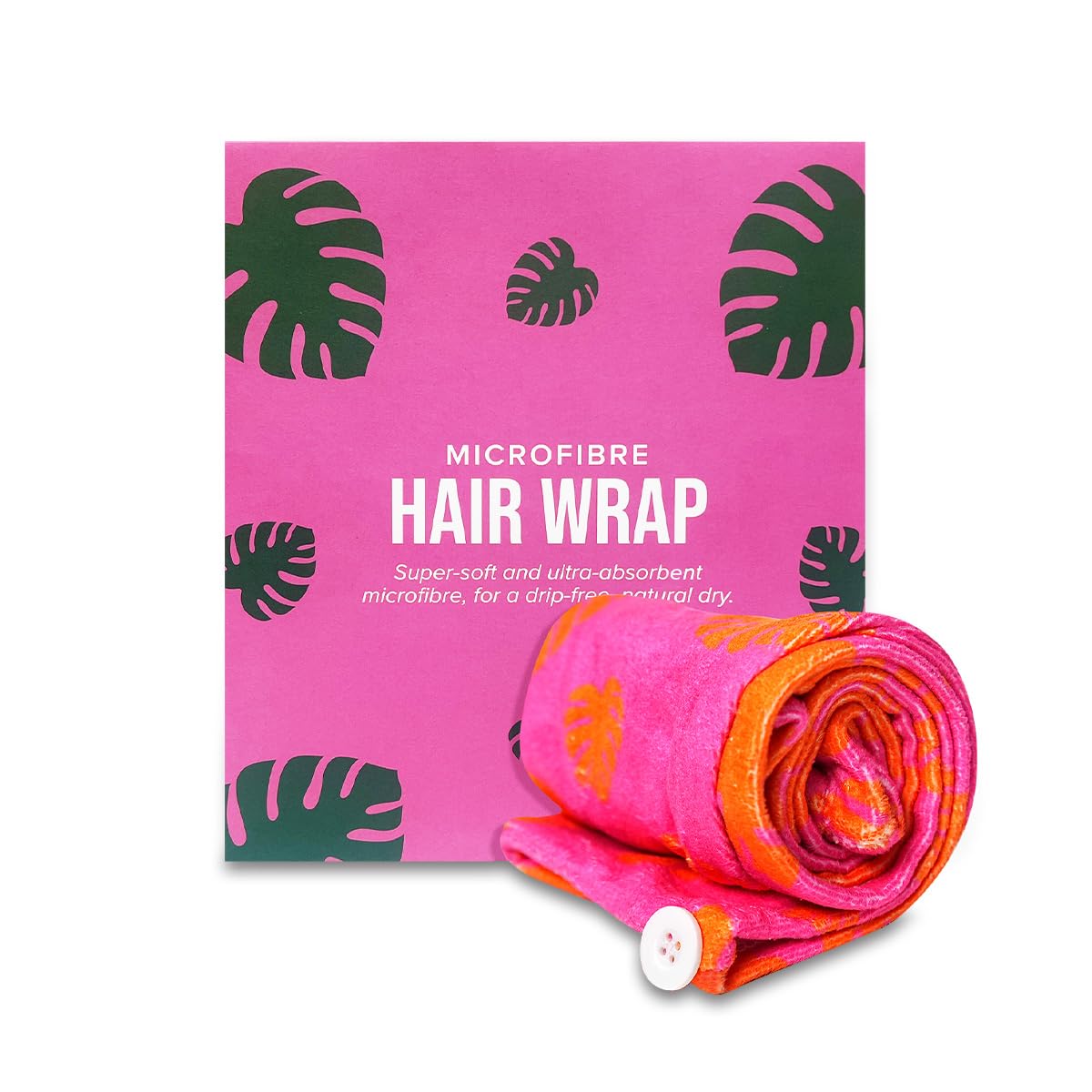 Give Me Microfibre Hair Wrap Towel - Fast Drying & Absorbent in Pink