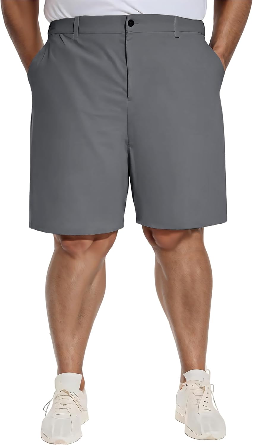 Men’s Big & Tall 10-Inch Golf Shorts: Stretch, Waterproof & Quick-Dry Men’s Big & Tall 10-Inch Golf Shorts: Stretch, Waterproof & Quick-Dry
