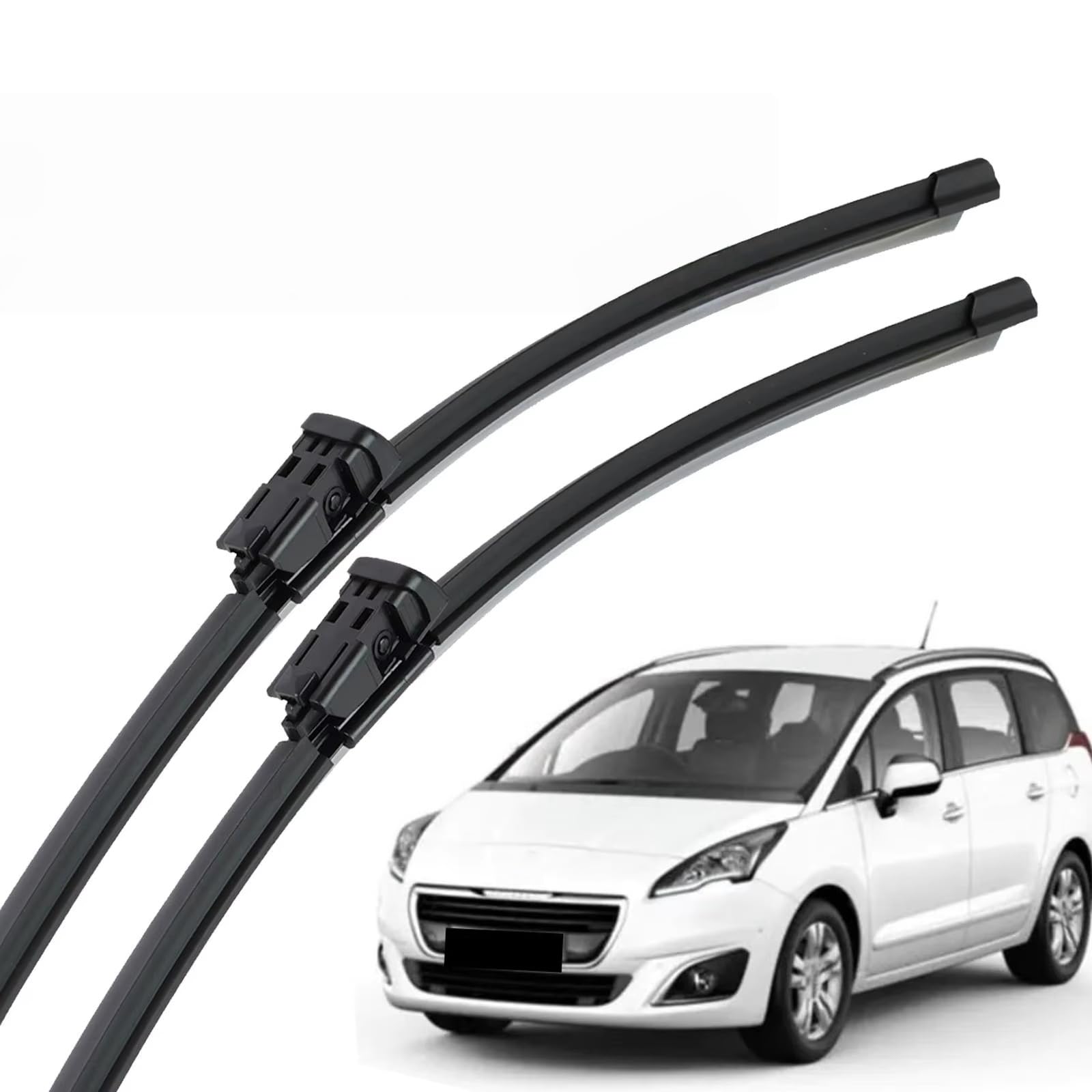 PAPEP Windscreen Wiper Blades for Peugeot 5008 MK1 2009-2017 30"+28", Front Replacement Wipers OEM Quality Water Repellent Rubber Automotive Windshield