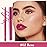 evpct 2Pcs Rose Matte Lip Liner and Lipstick Gloss Stains Makeup Set Kit for Women Long Lasting Waterproof 24, Rose Red Matte Lipstick Kit with Lip Liner, 24 Hour Lipsticks Pencils
