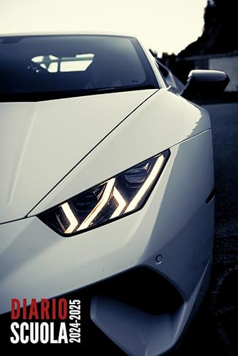 Diario Scuola 2024 2025: Auto - Agenda Scolastica Per Ragazza e Ragazzo, Elementari, Primaria, Media, Superiori | da Settembre 2024 ad Agosto 2025