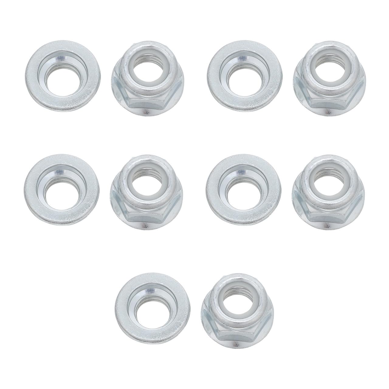 Ciieeo 10piezas Tuerca de Rosca Inversa para Cuchilla de Desbrozadora Compatible con Husqvarna Accesorios para Cuidado de Césped Tuerca Izquierda para Sujeción Segura y Repuesto Duradero