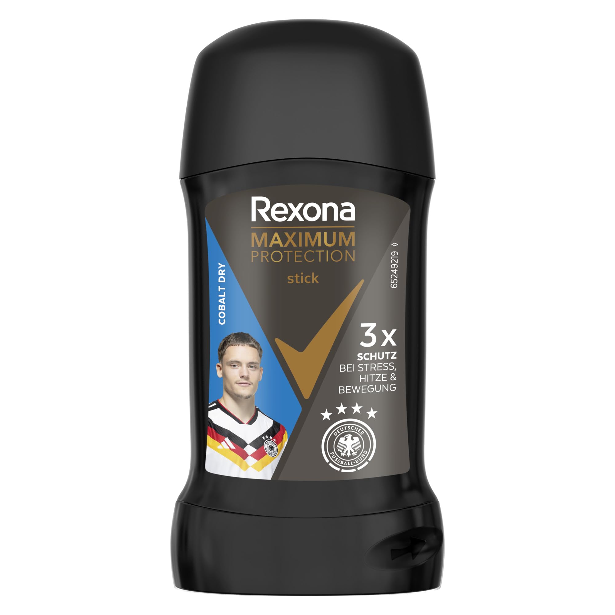 Rexona Men Maximum Protection Anti Transpirant Stick Cobalt Dry Deodorant mit 96 Stunden Schutz vor Schweiß und Körpergeruch 50 ml