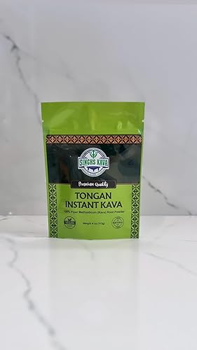 Miniatura 3 de SINGHS Kava en polvo micronizado instantáneo – Tongan Kava, 4 onzas (paquete de 1), 4.0 onzas, paquete de 1 (50201700)
