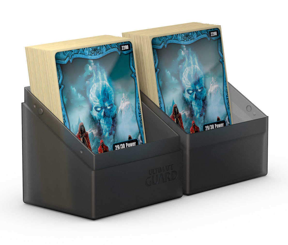 Ultimate Guard UGD010684 Boulder Deck Case 80+ standardowe pudełko na karty, ametyst, solidne, onyks