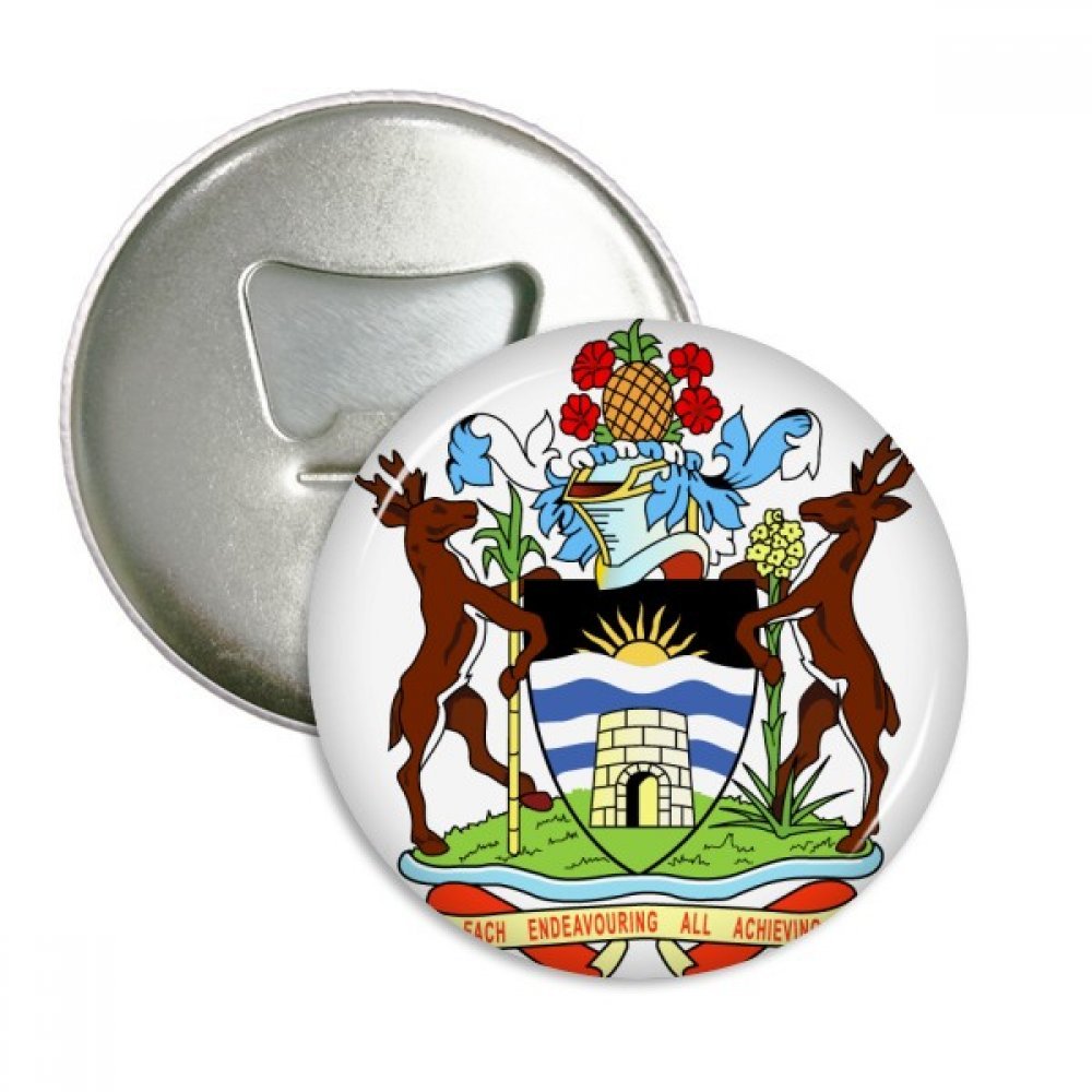 Décapsuleur Antigua-et-Barbuda aimanté lot de 3 badges idée cadeau souvenir