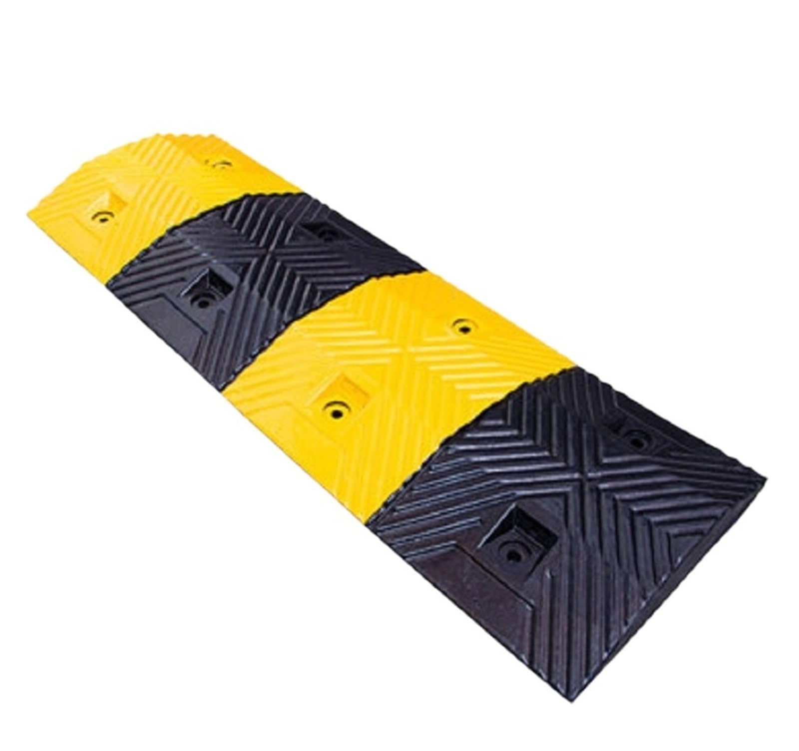 Ground Speed Bumps Rubber Speed Bump Ramp Deceleration Belt, Road Reducer, Cushion Shock Auto Limit Ridge Buffer Zone(Color 3)