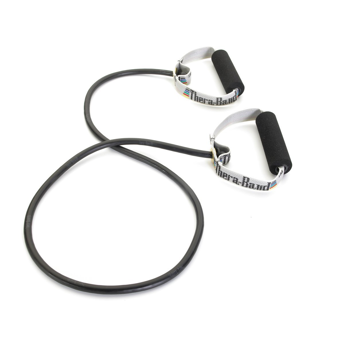 TheraBand Professional Latex Resistance Tubing with Soft Handles for Physical Therapy- Black (B09MK9D99B) Amazon Price History, Amazon Price Tracker