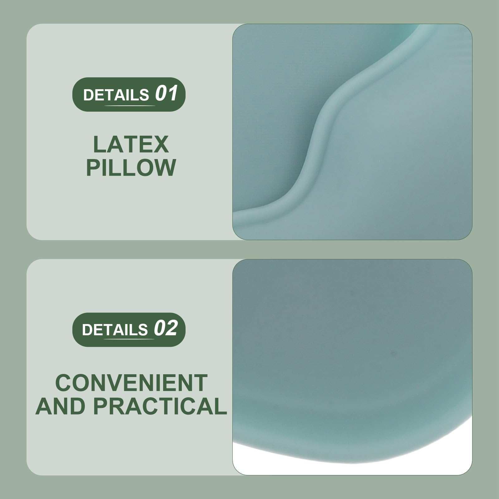 Almohada para dormir boca abajo, de silicona, para masaje en casa, para mujeres y adultos, para el cuidado de la piel, salón de belleza, viajes, color gris.