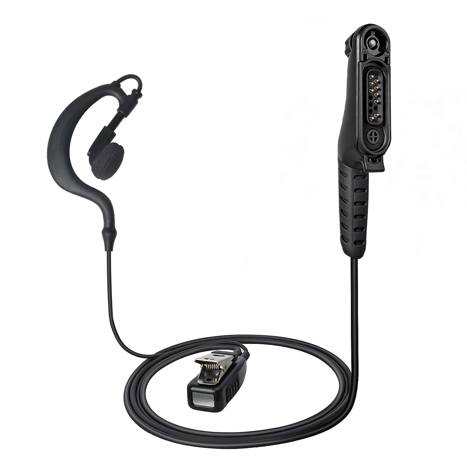 UAYESOK Auricolare radio per Motorola MOTOTRBO R7, serie ION, MXP600, APX N70 N50 N30, gancio a forma di G, auricolare professionale