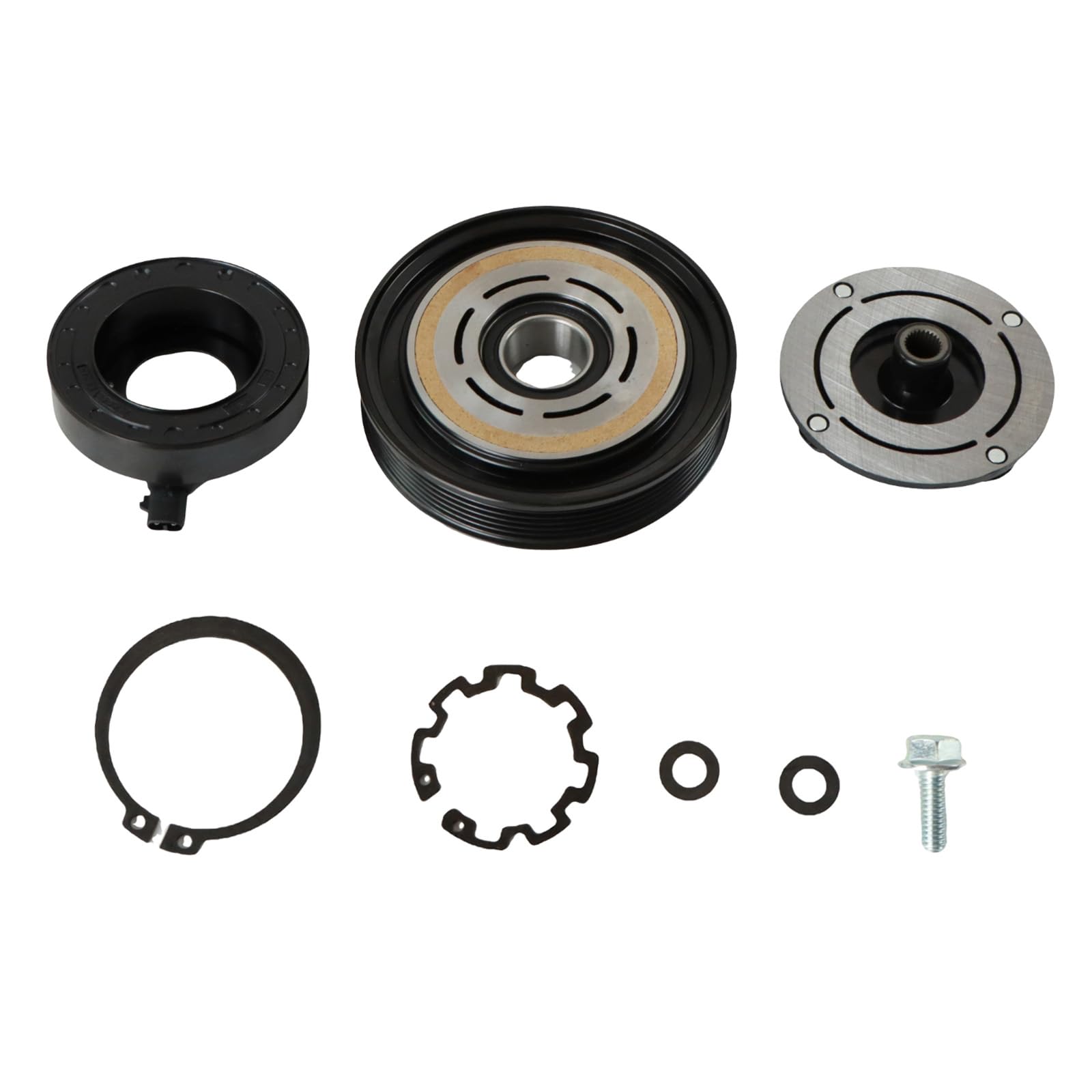 yeedaky A/C Air Compressor Clutch Kit Pulley Coil Fit for Honda Odyssey 2005-2007 4711001 97307 A/C Clutch Assembly Air Conditioning Compressor OE