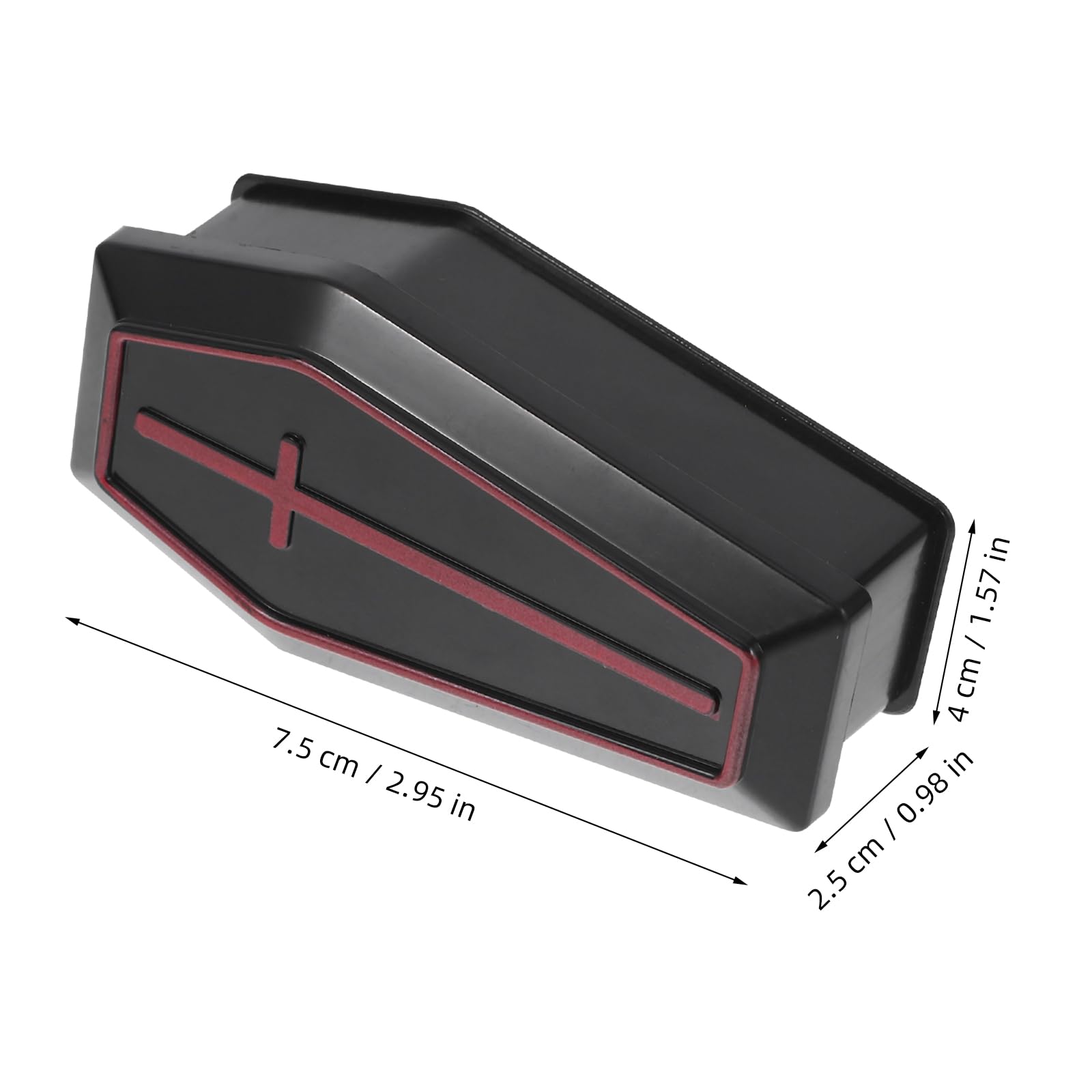 LOGOFUN 16 pcs Mini Coffin Boxes Miniature Coffin Boxes Halloween Tiny Coffins Ornaments for Halloween Party Decorations - Black