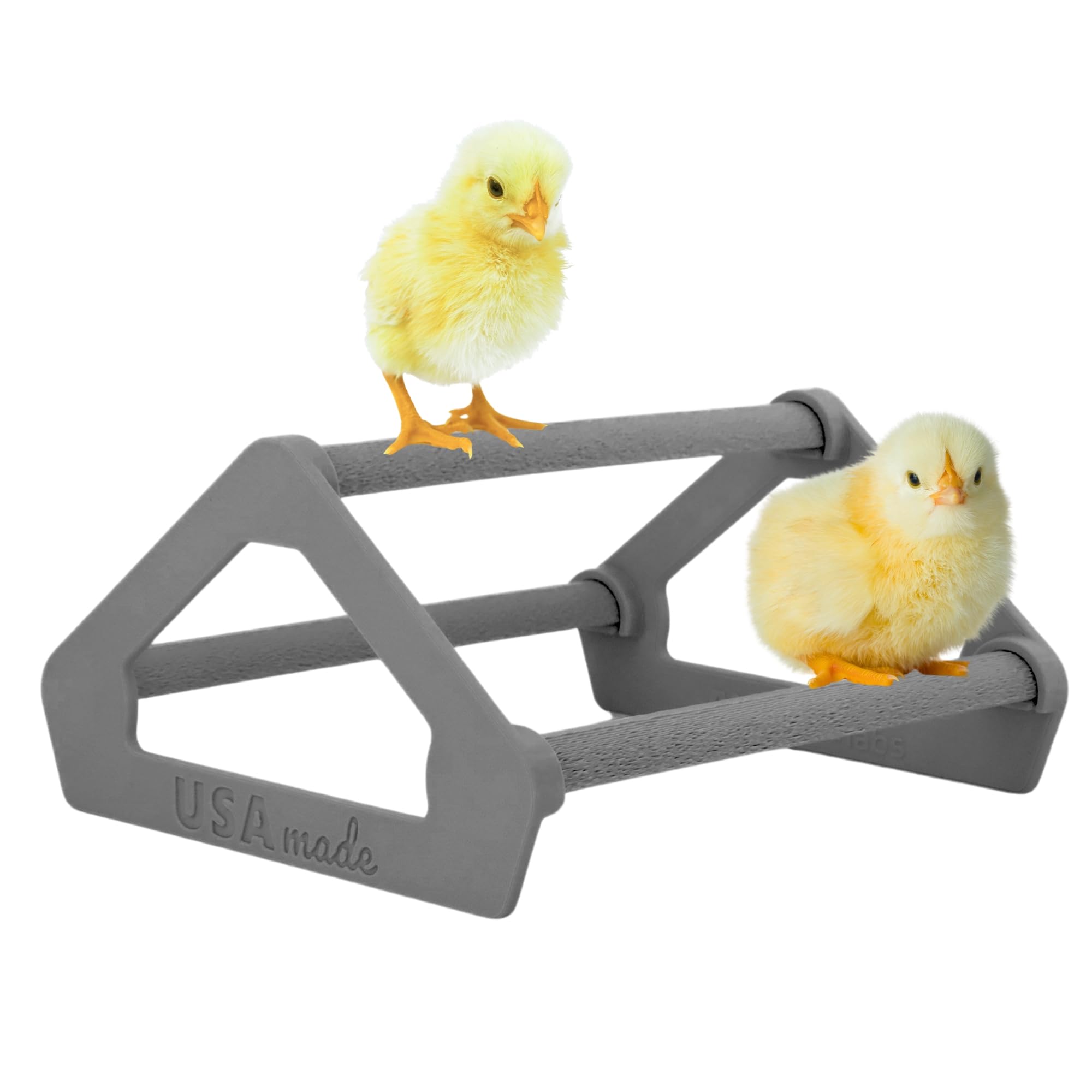 ANSGAR LABS Roosting Perch for Baby Chickens, Chick Brooder Coop Training Toy Accessory, Easy Click Together Assembly, Durable Plastic, Mix and Match