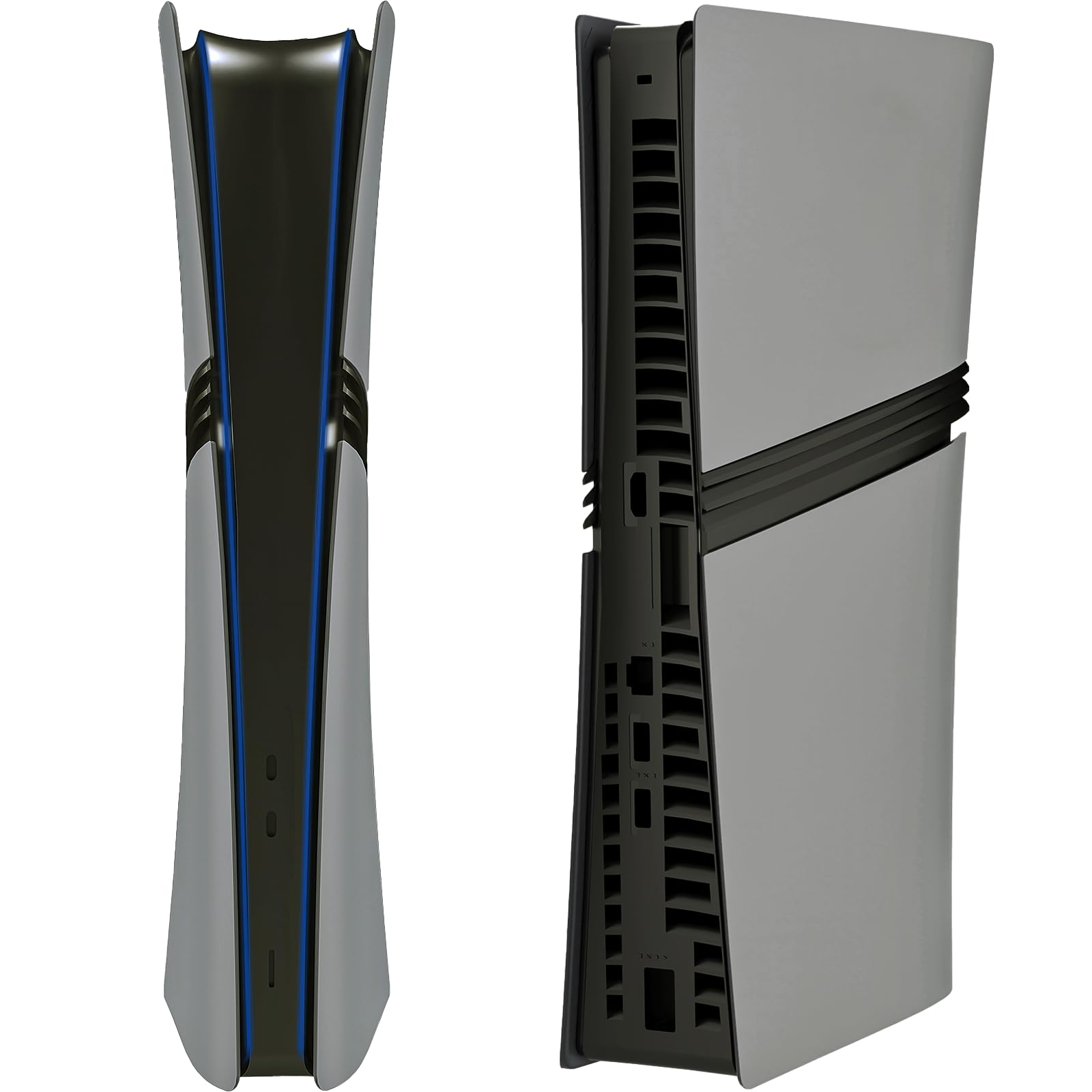 Piastre antiurto per PS5 Pro Digital Edition, cover di ricambio in ABS rigido opaco per PlayStation 5 Pro, accessori per console digitale, pannelli a scatto antigraffio e antipolvere