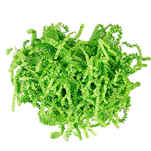 Mrs Fizz Crinkle Cut Paper Shred Filler For Packing And Filling Gift Baskets (10 Lb) Lime Green #TOP4