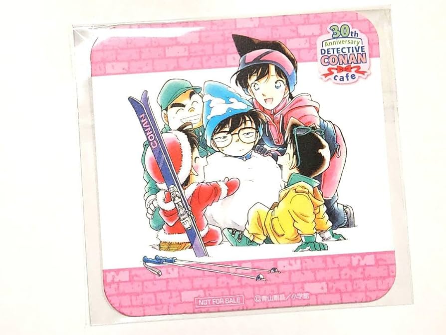 Amazon.co.jp: コナンカフェ 30周年 コースター 少年探偵団 毛利