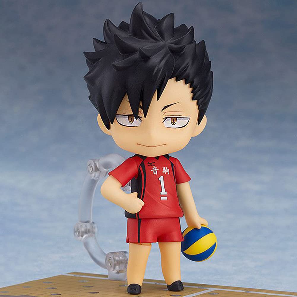 Zhongkaihua 2 pezzi Serie di Figure Haikyuu Kuroo Tetsurou x Kenma Kozume Action Figure Modello in Argilla con Volto Intercambiabile Statuetta Anime Ornamenti 10CM