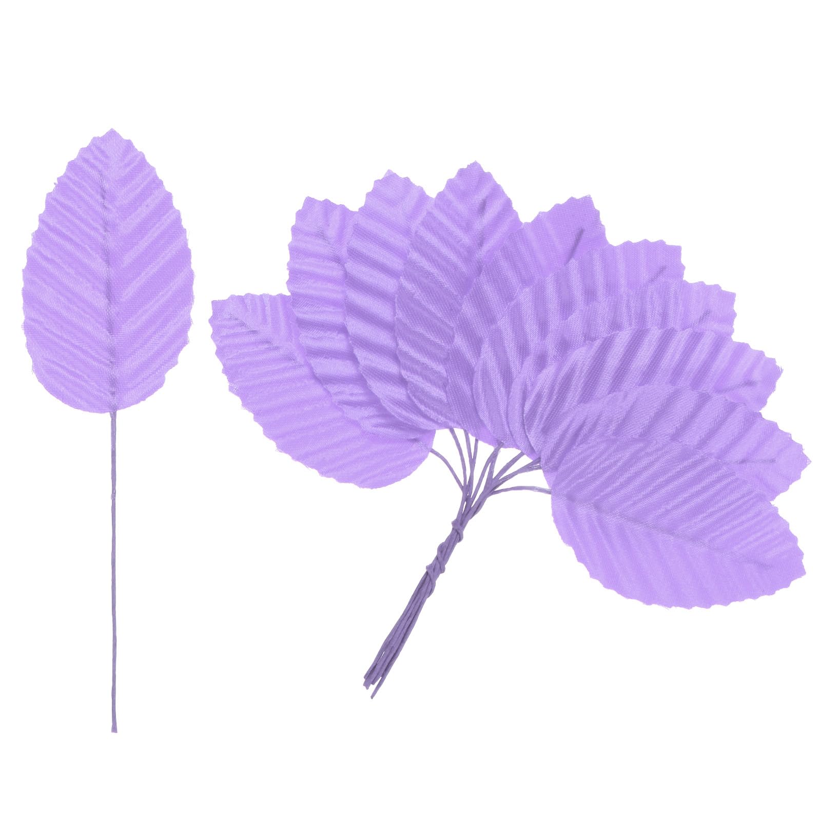 M METERXITY 120-Pack Artificial Silk Leaf, Faux Wire Single Leaves