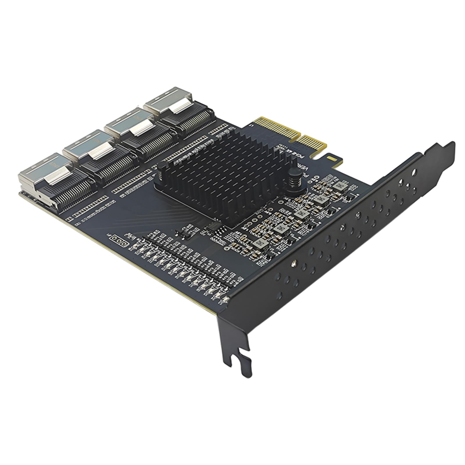 Carte adaptateur PCIExpress USB 3.0 4 ports transfert de données rapide 5 Gbit/s alimentés par SATA