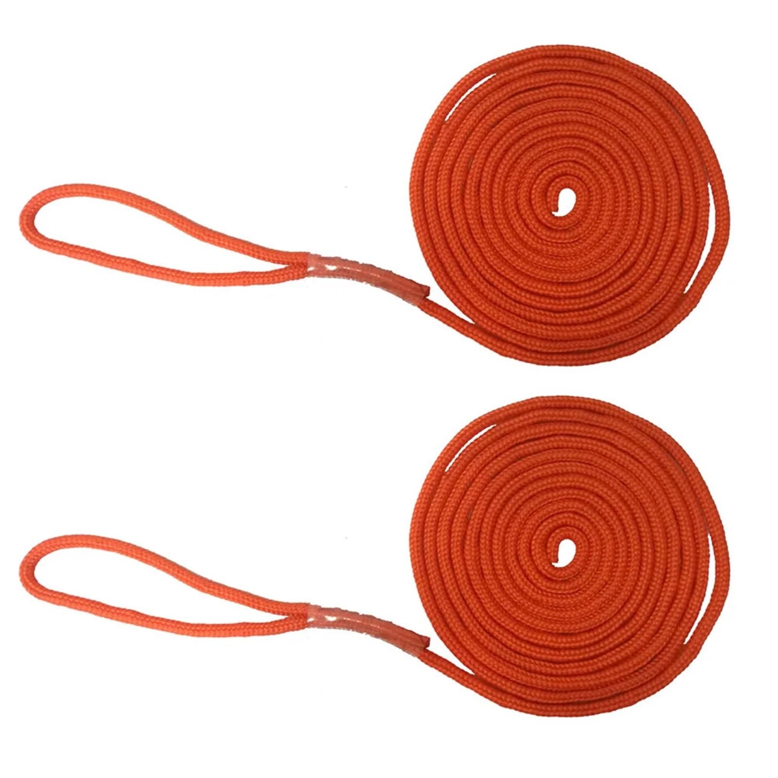 Ormeggio Corda 2PC 15FT 10.5MM Marine Boat Fender Dock Line Doppia Treccia Ancoraggio Corda di Ormeggio Cime di ormeggio per Barche